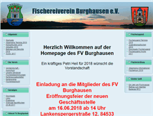 Tablet Screenshot of fischereiverein-burghausen.de